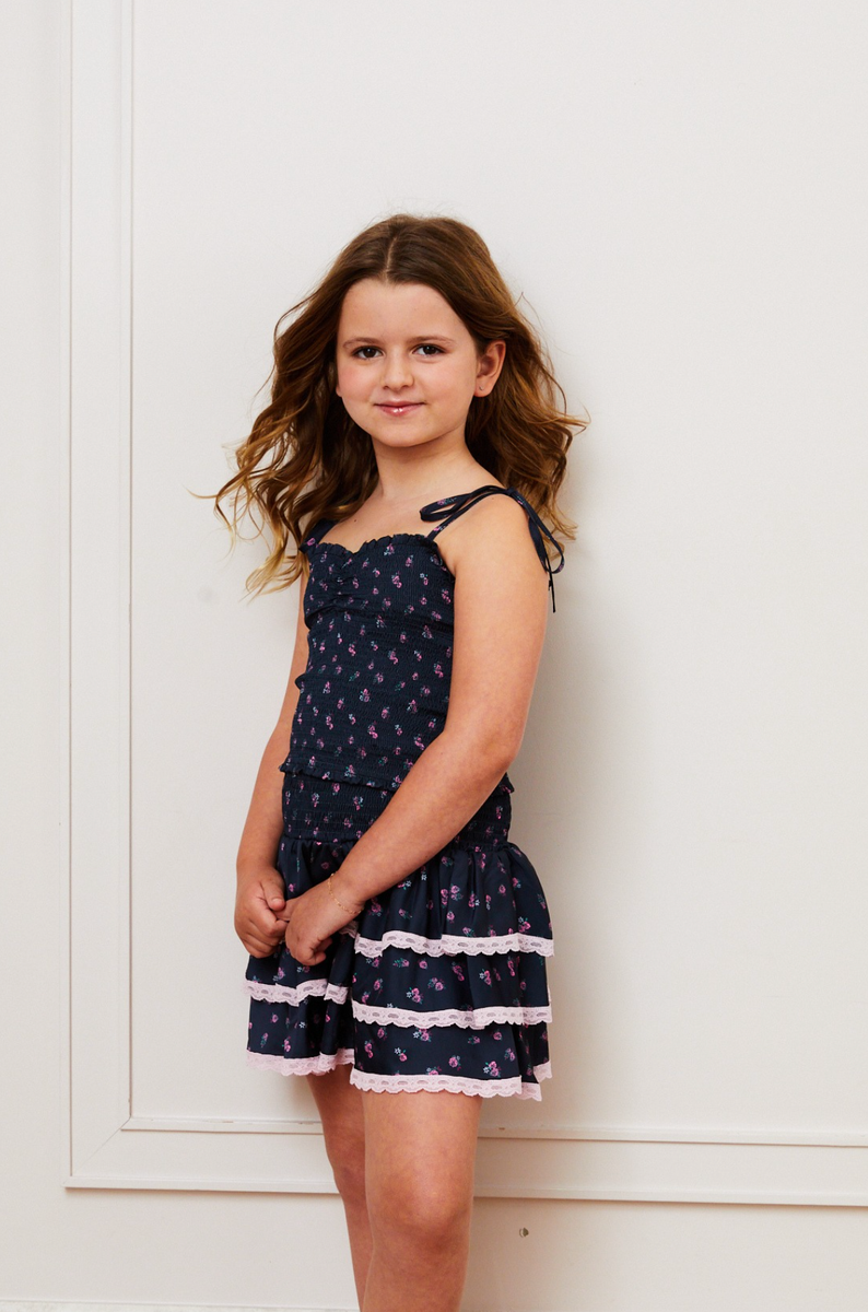 Theme Gemma Ruffle Mini Skirt