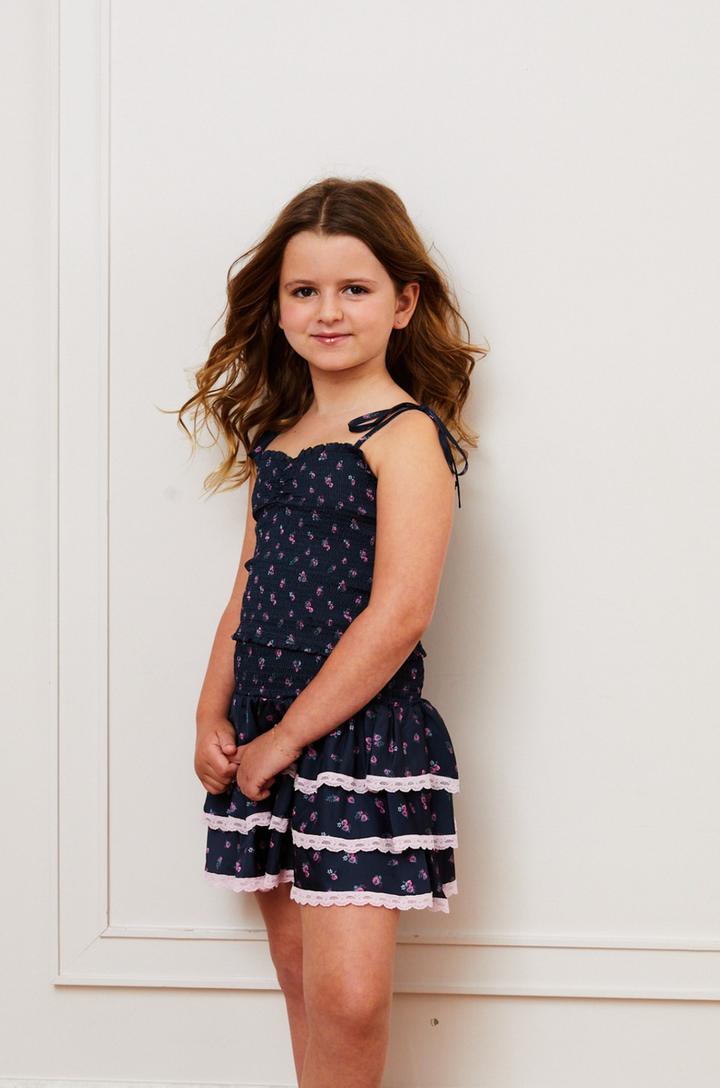 Theme Gemma Ruffle Mini Skirt