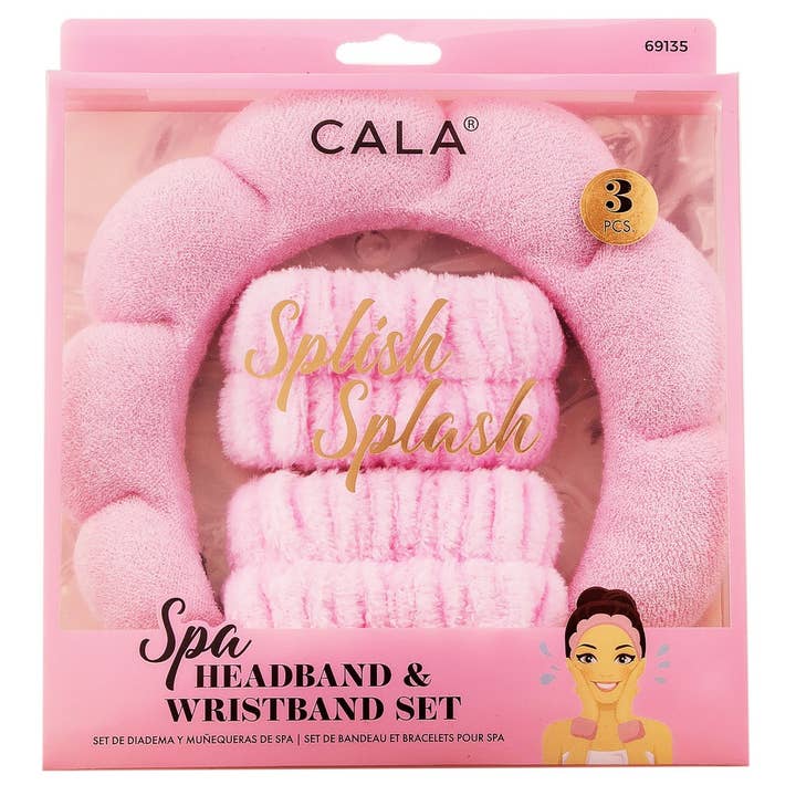 Spa Bubble Puffy Headband/ Wristband Set