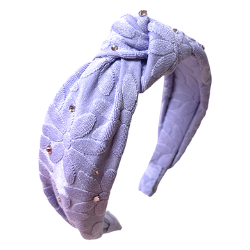 Knot Flower Crystal Headband
