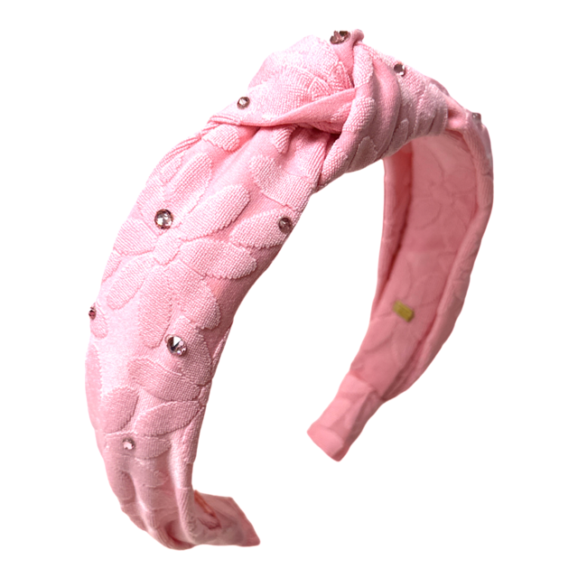 Knot Flower Crystal Headband