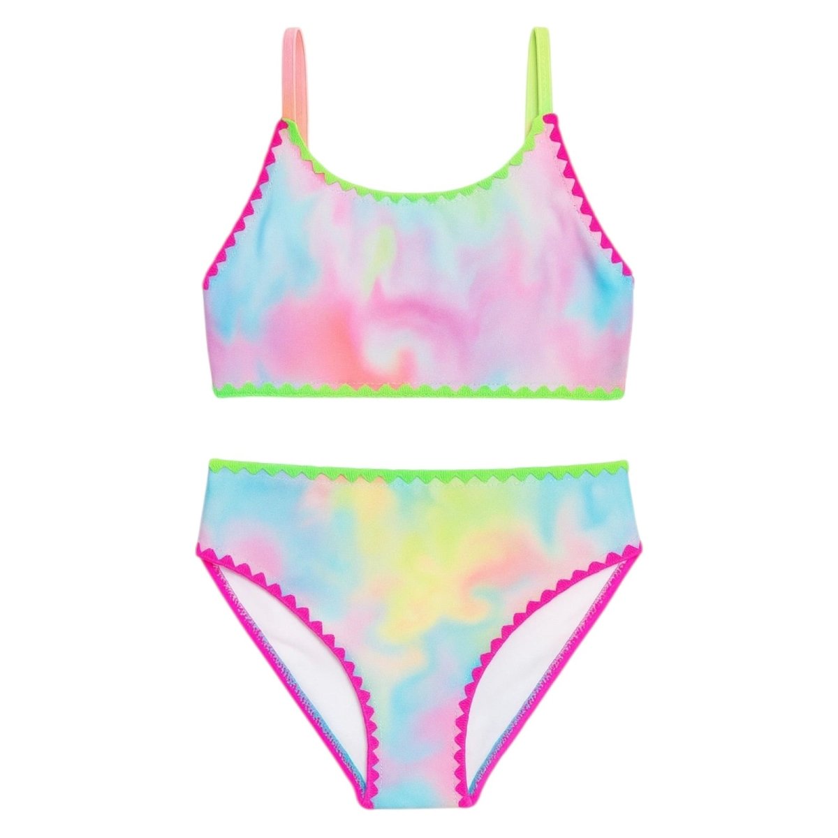 Limeapple Marble Embroidered Bikini