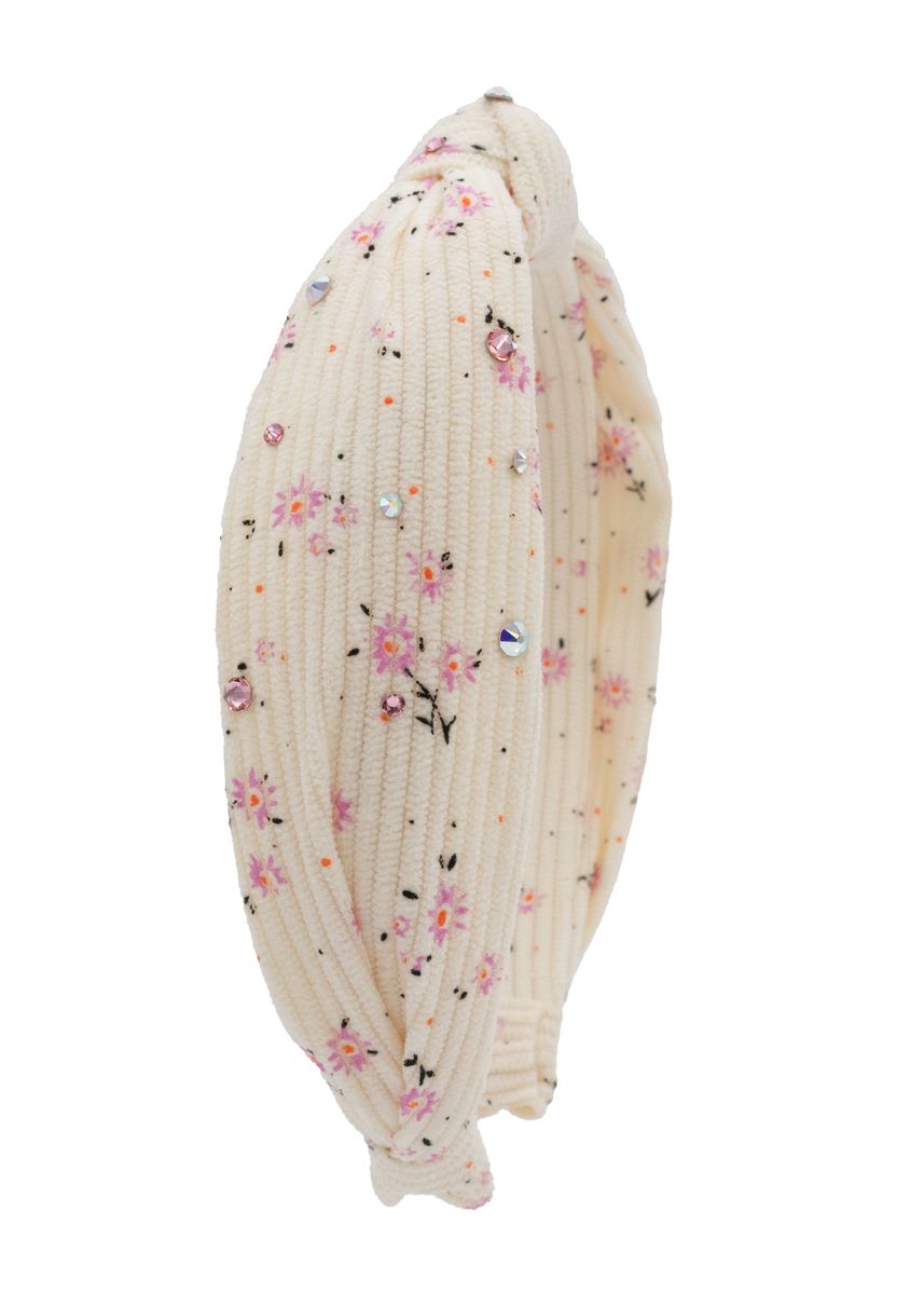 Bari Lynn Floral Crystal Headband