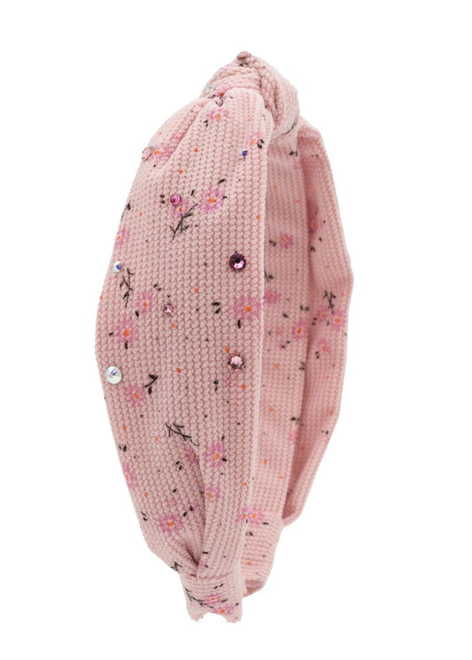 Bari Lynn Floral Crystal Headband