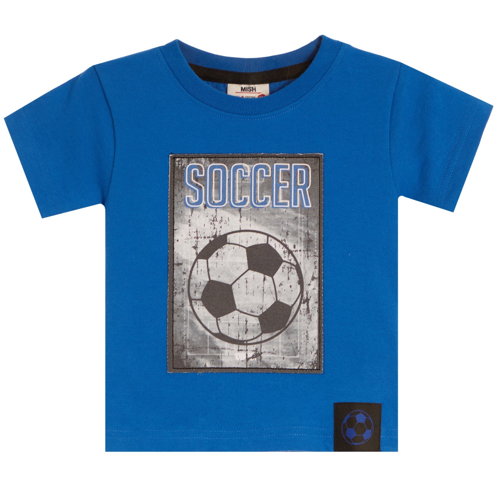 Mish Cobalt Soccer Square Tee