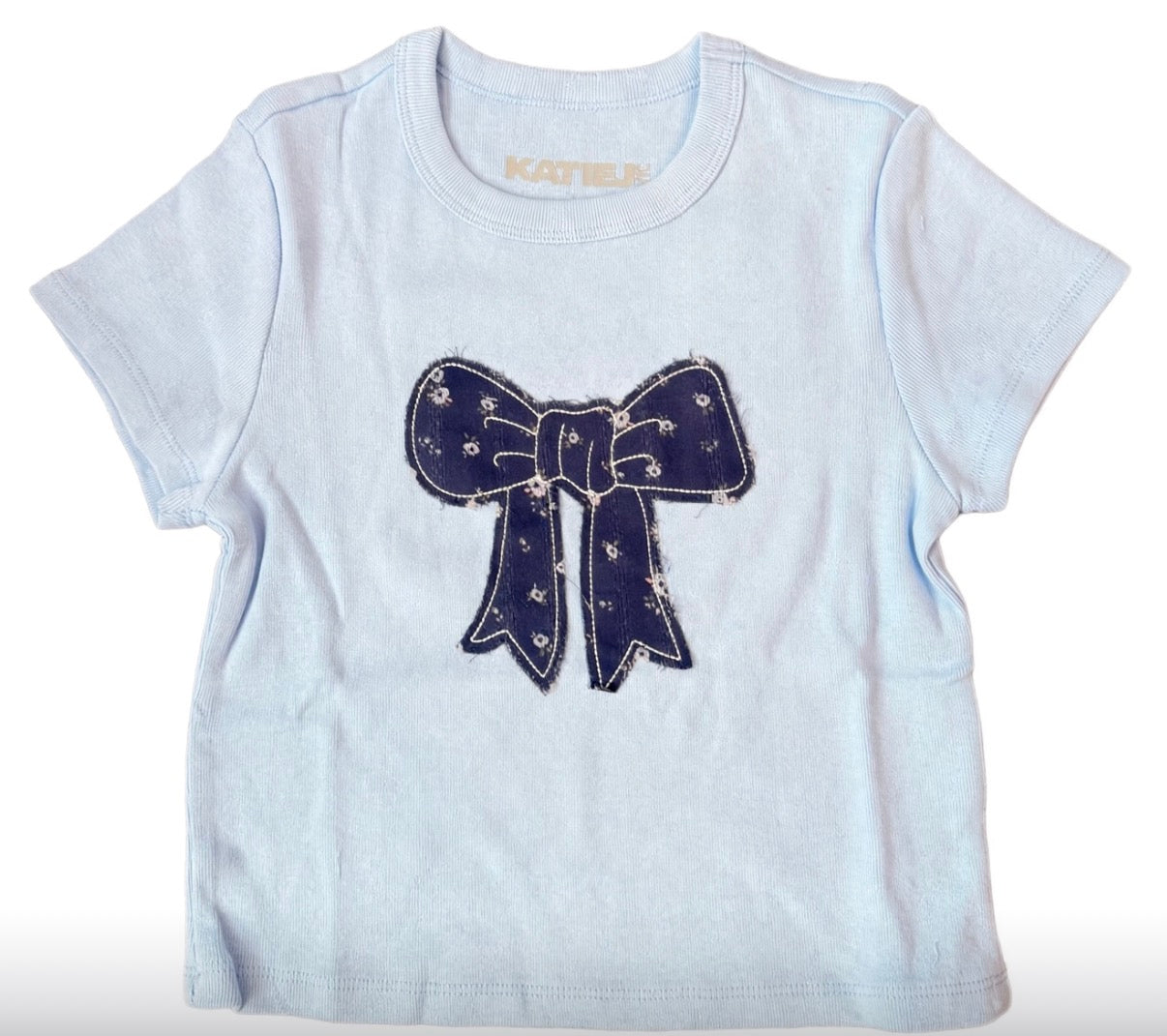 Katie J Blue Bow Tee