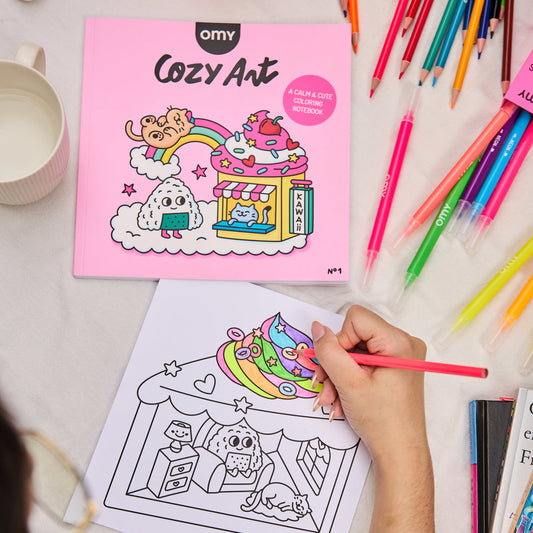 OMY Cozy Art Coloring Book