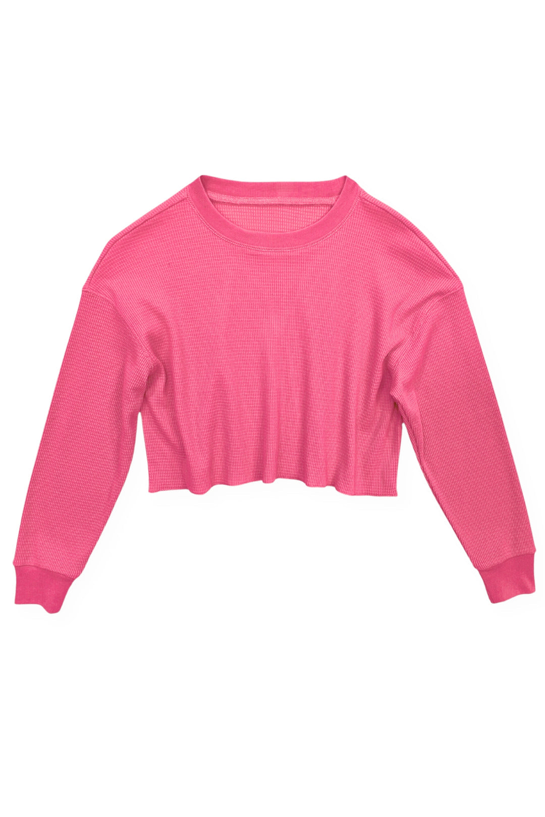 Katie J Cooper Waffle Crop Top