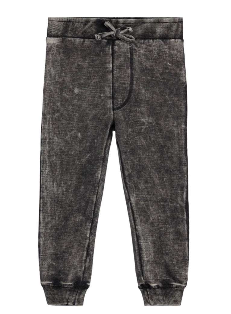 Mish Distressed Denim Black Jogger