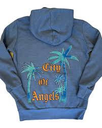Californian Vintage City of Angels Zip Up Sweatshirt