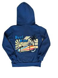 Californian Vintage Surf Rider Zip Up Sweatshirt