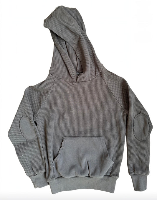 Californian Vintage Waffle Solid Hoodie
