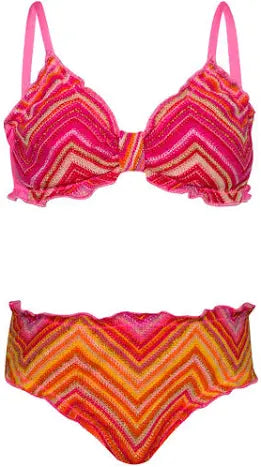 PQ Cayenne Lettuce Edge Bikini