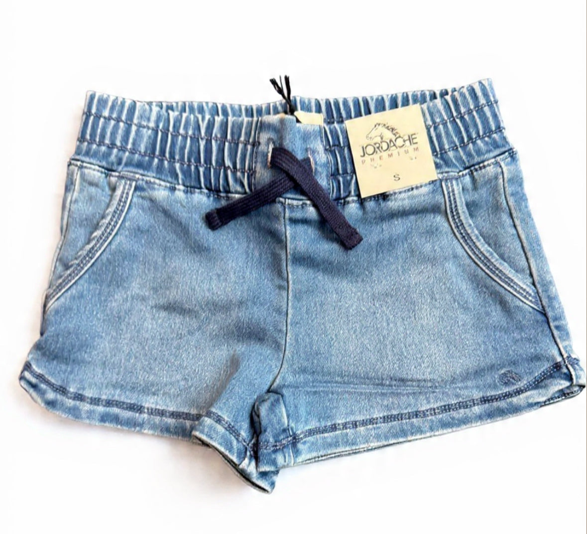 Jordache Pull in Knit Denim Shorts