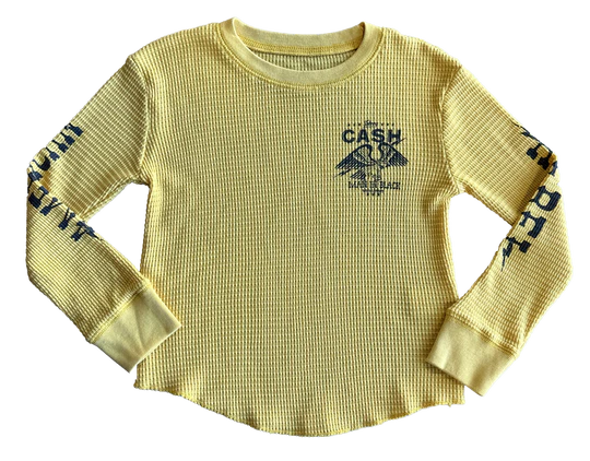 Rowdy Sprout Johnny Cash LS Thermal Tee