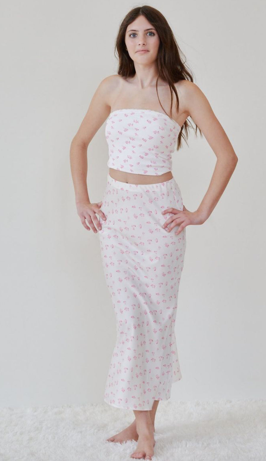 Theme Alexa Pastel Ditsy Tube Top