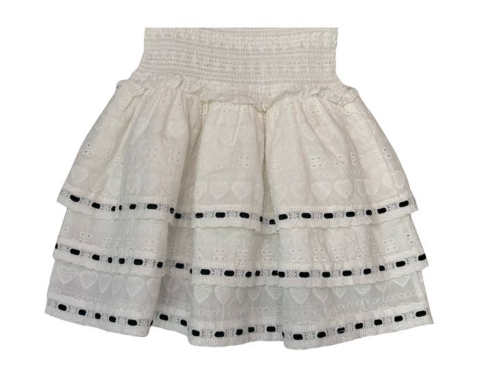Theme Gemma Heart Flower Eyelet Skirt