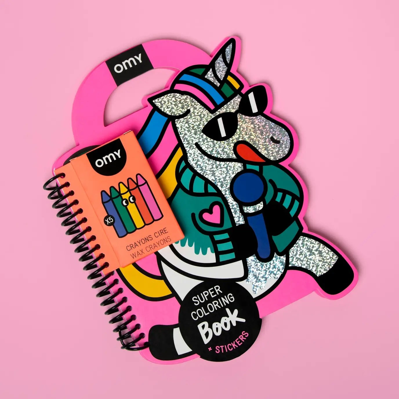 OMY Super Coloring & Sticker Book