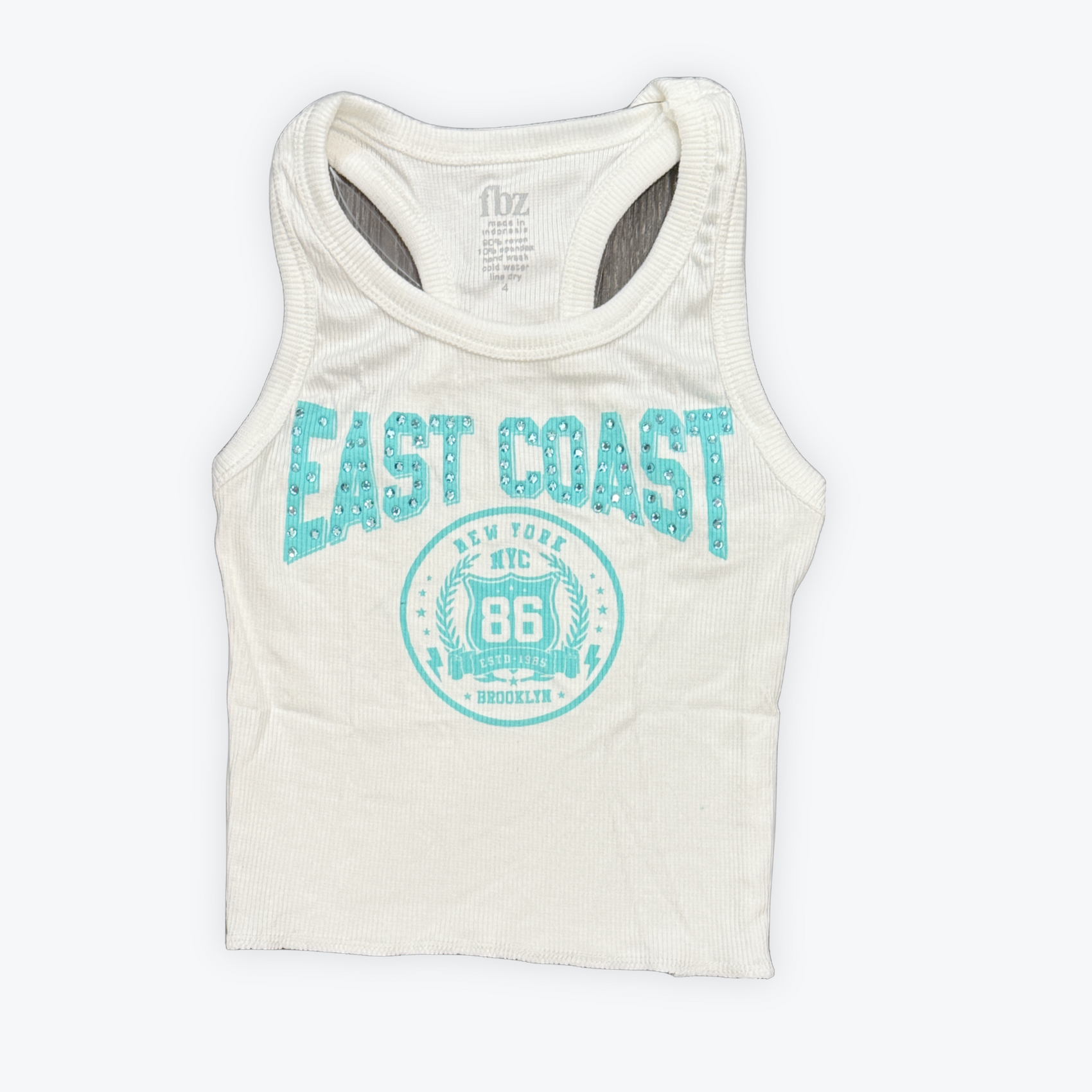 FBZ East Coast Rhinestone Tank