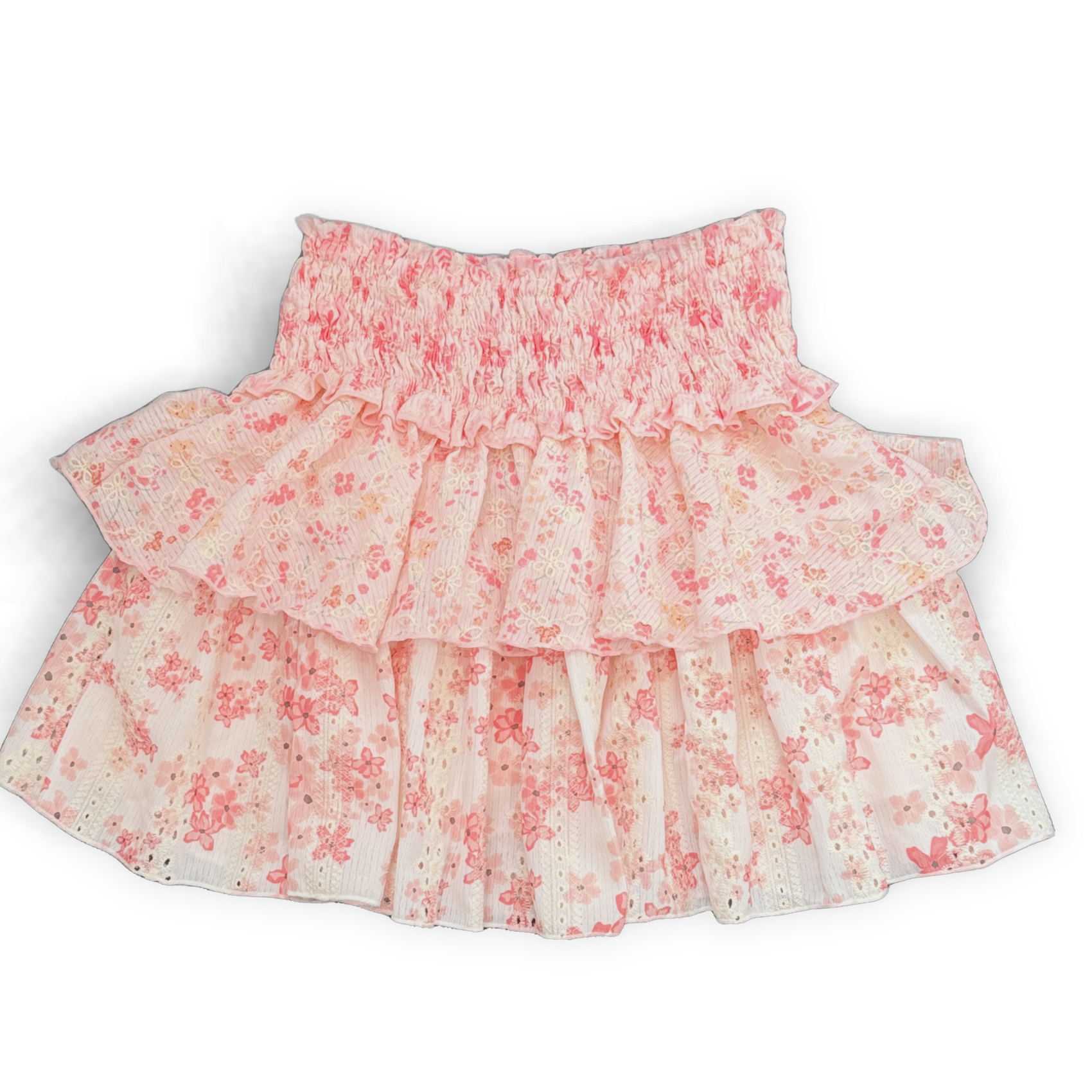FBZ Floral Eyelet Skirt