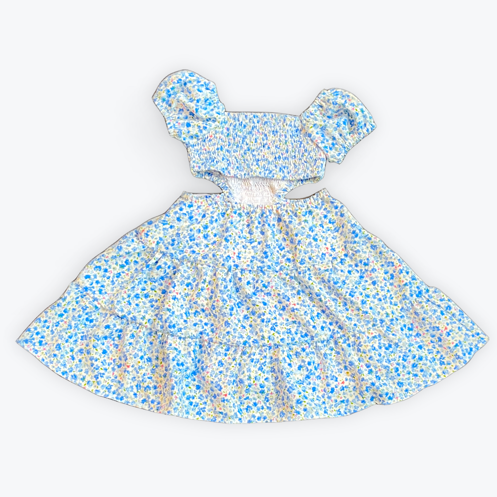 FBZ Blue Liberty Chiffon Dress