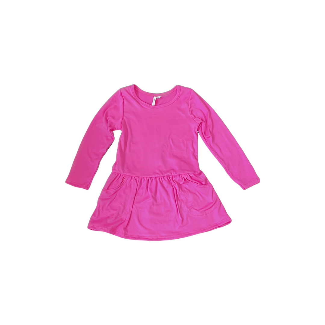 Hot Pink Pocket Dress