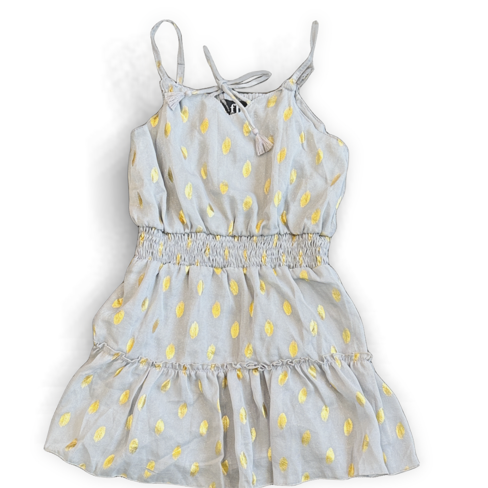 FBZ Chiffon Denim Print Dress