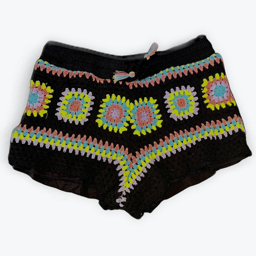 FBZ Neon Crochet Black Short