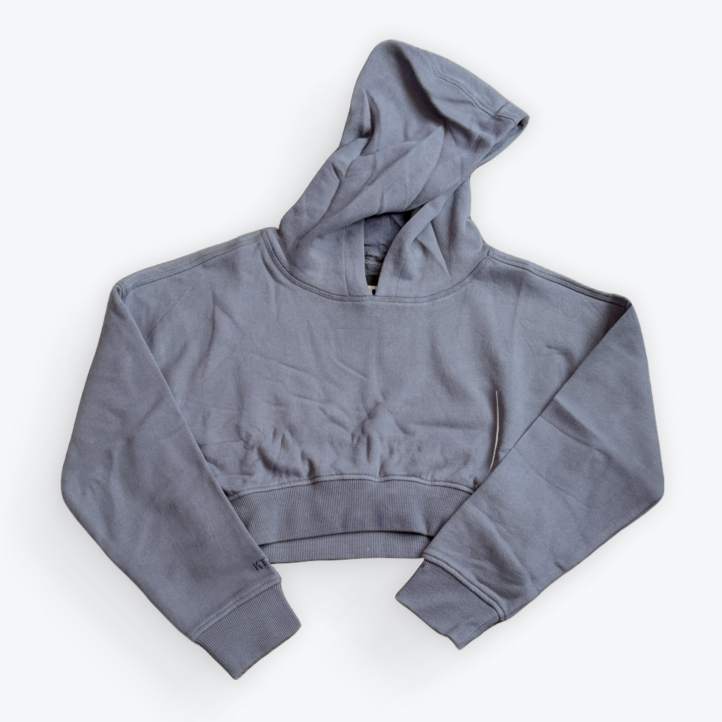 Katie J Sutton Crop Hoodie Slate