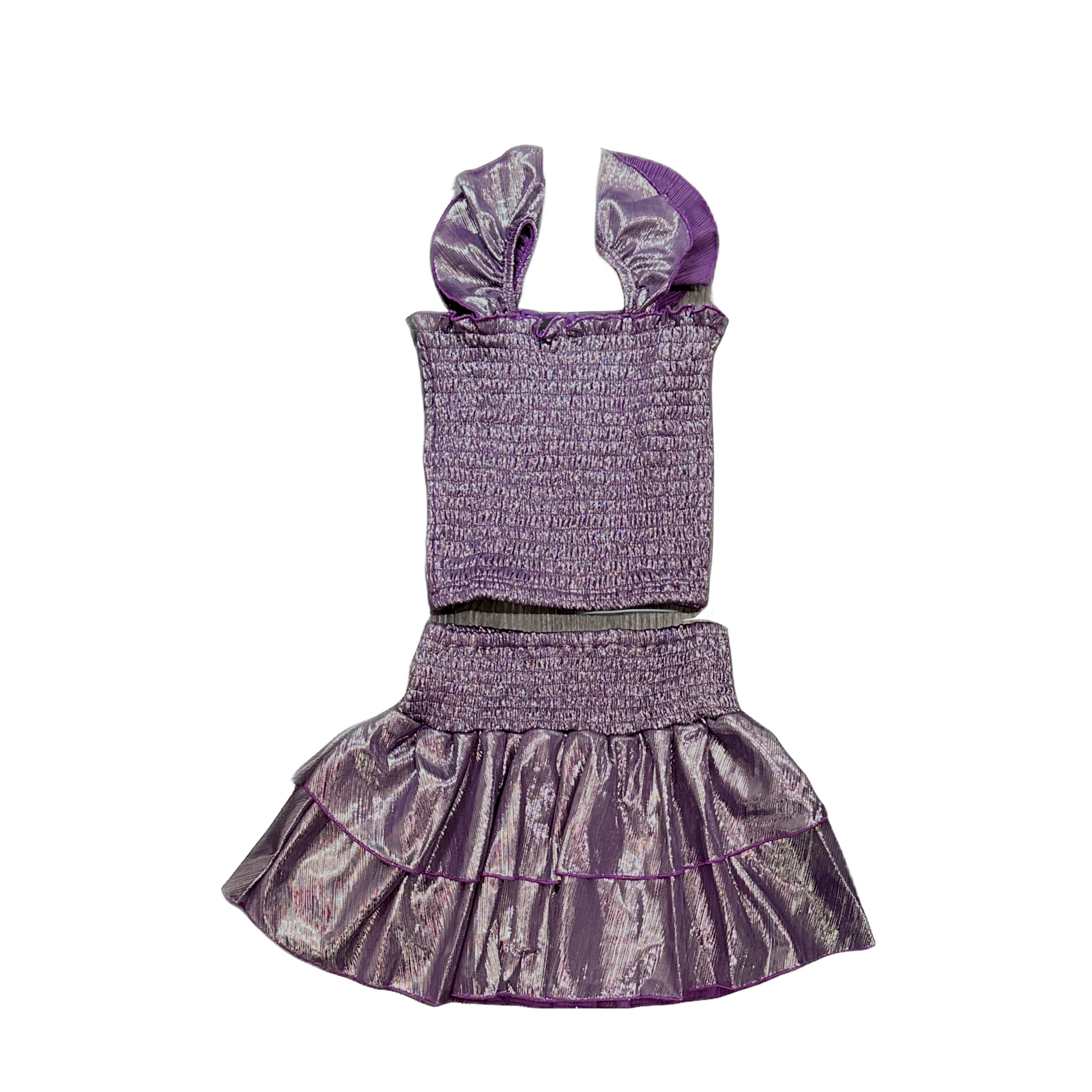Purple Lame Skirt
