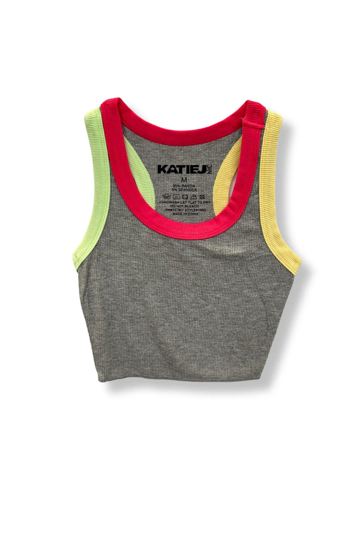 Katie J Livi Tank with Multi Trim