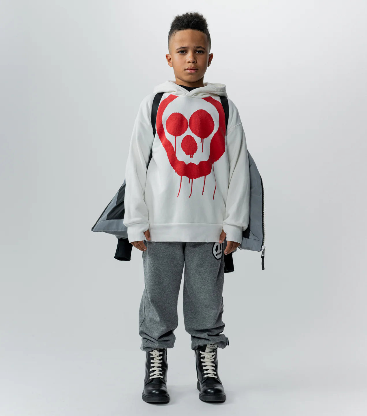 Nununu Droopy Skull Hoodie