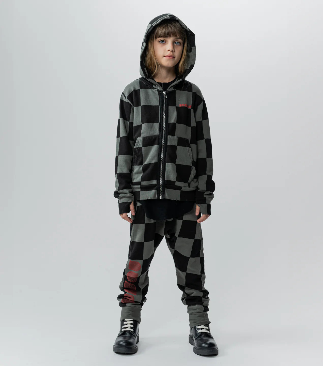 Nununu Checkmate Zip Hoodie