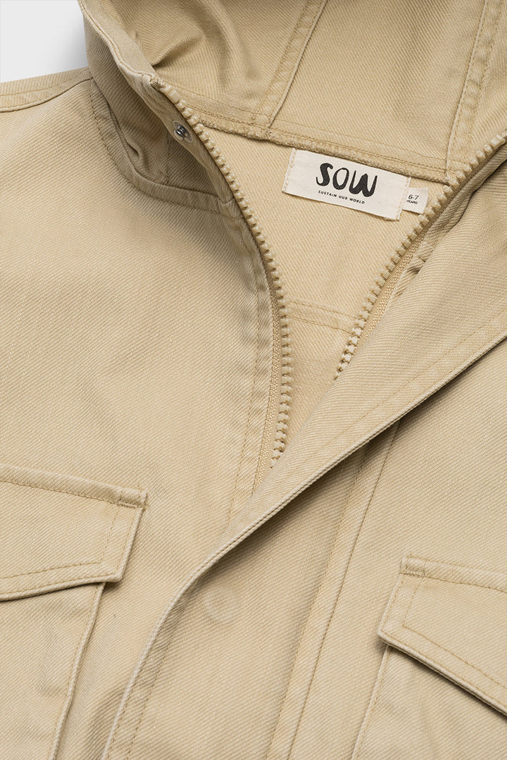 SOW Cropped Cargo Jacket