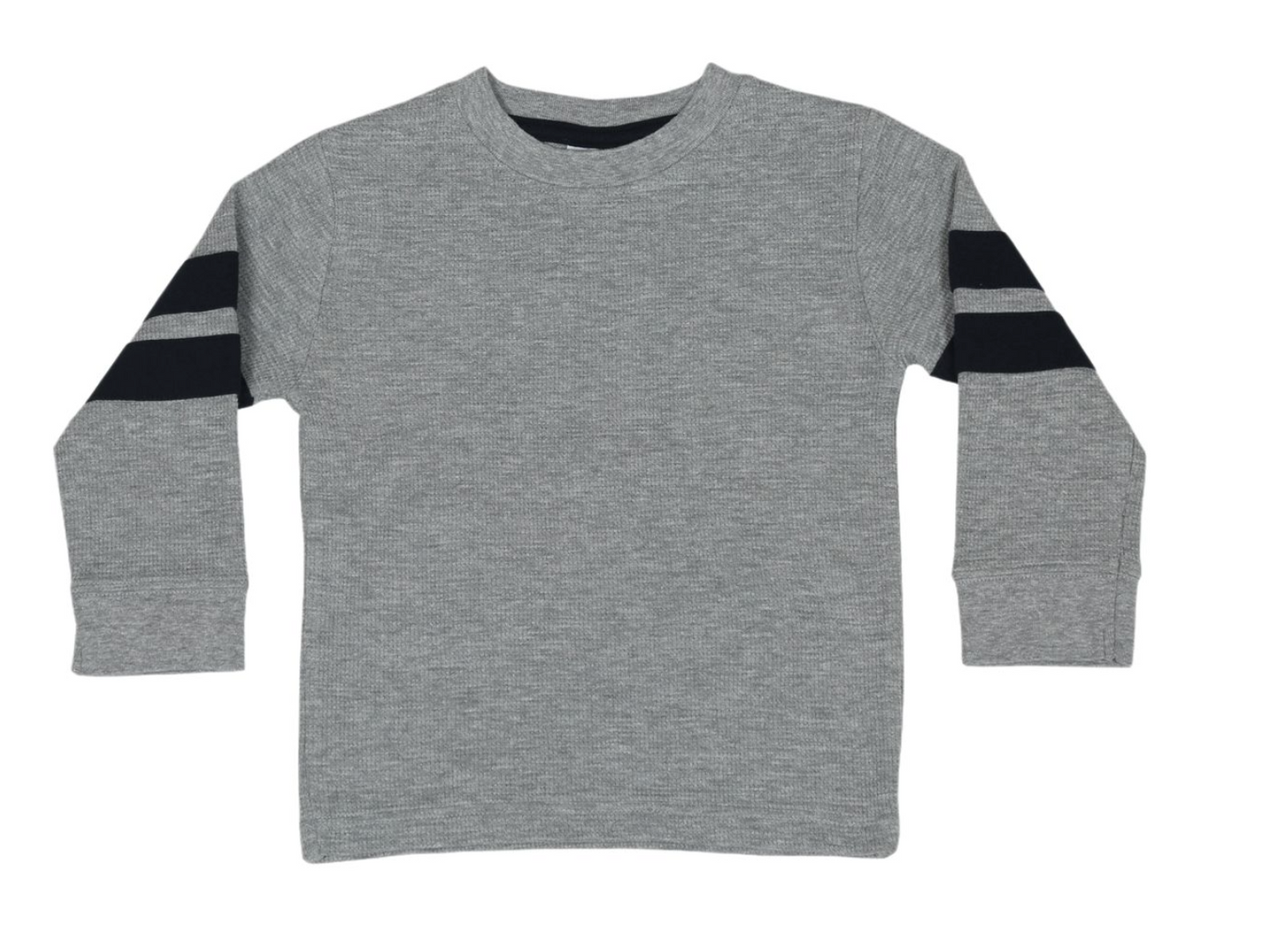 Mish Thermal Striped Shirt Heather