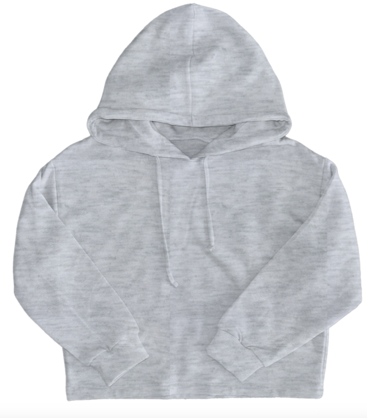 Suzette Cloud Hoodie w Raw Edge Bottom - Gray