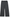 Suzette Cloud Narrow WB Wide Leg Raw Edge Pant Black