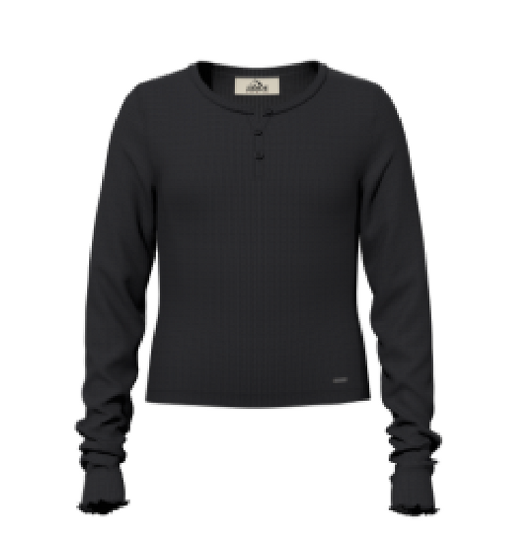 Jordache Long Sleeve Henley Top