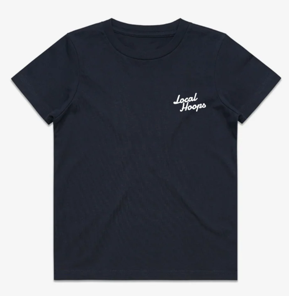 Local Hoops Navy Basketball Camp Tee