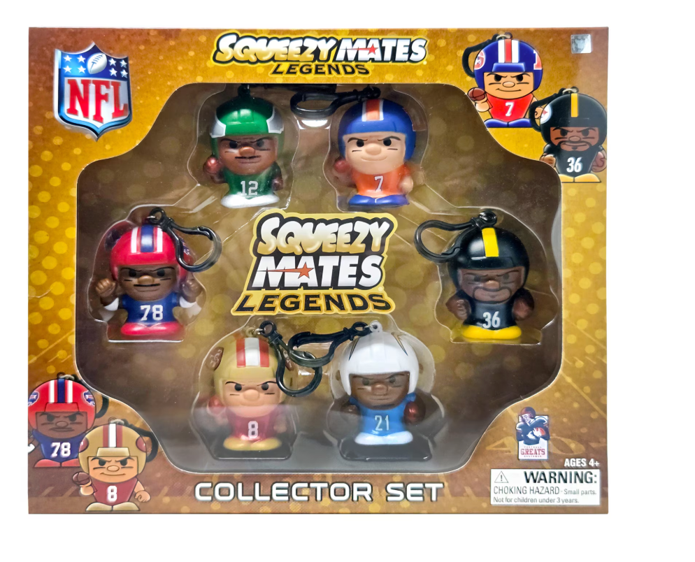 Squeezymates NFL Legends 6-Figure Collector Set