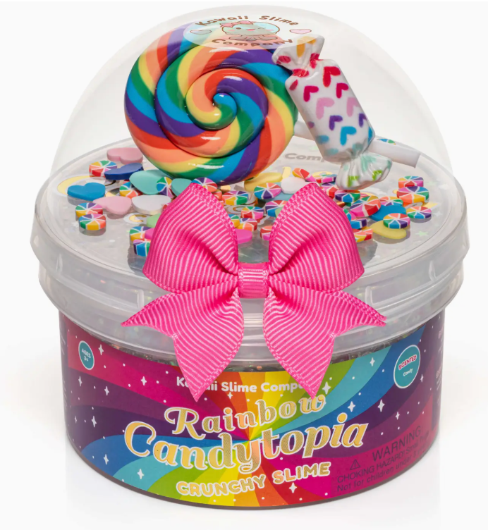 Kawaii Rainbow Candytopia Crunchy Slime