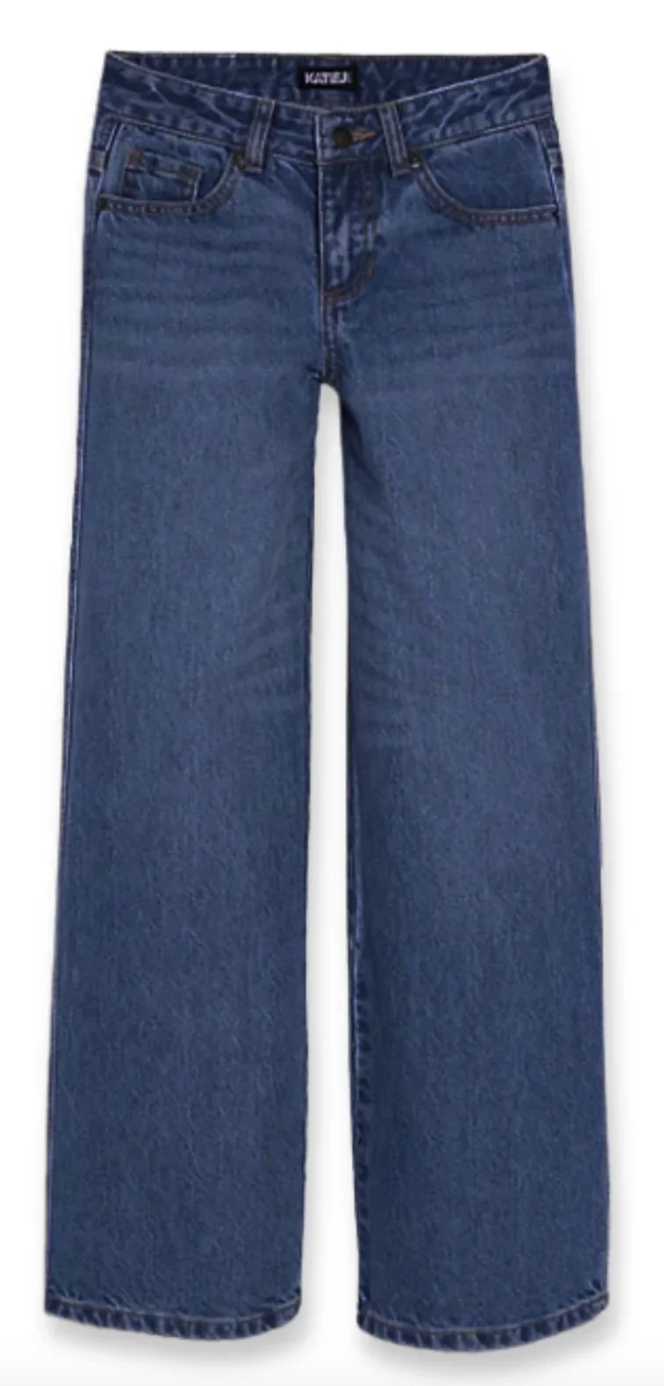 Katie J Chicago Low Rise Jeans - Mid Wash