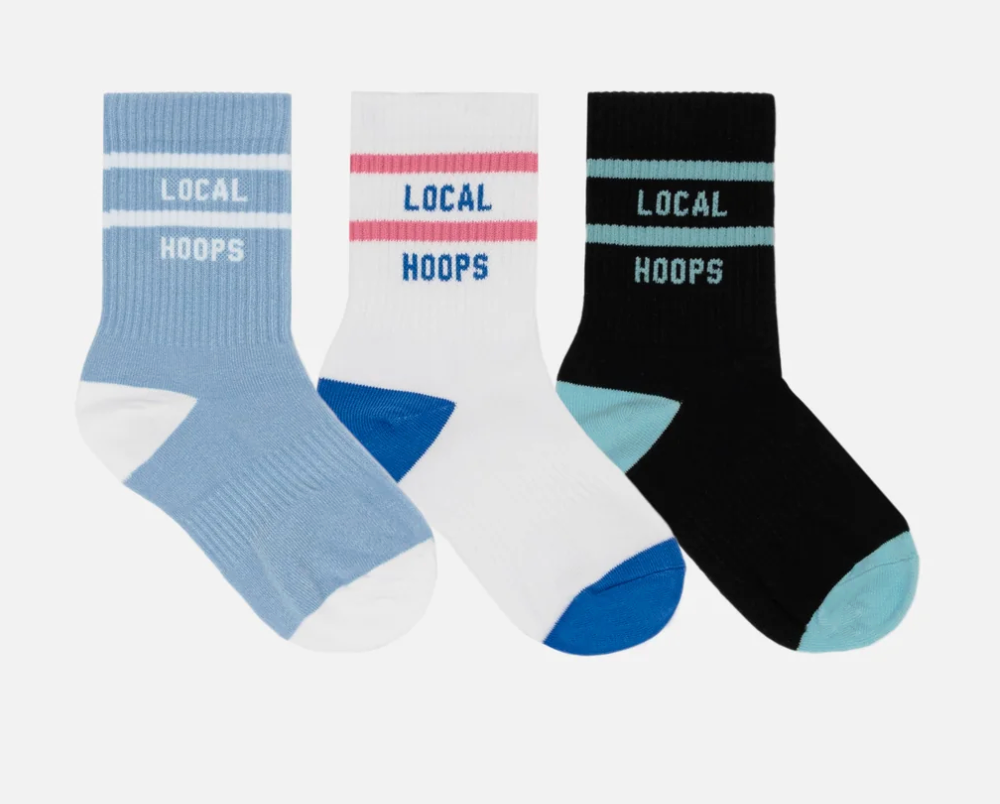 Local Hoops Kids Striped Socks