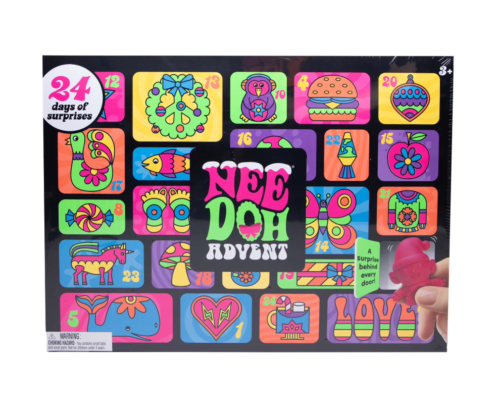 Nee Doh Squishmas Groovy Glob 2025 Fidget Toy Advent Calendar