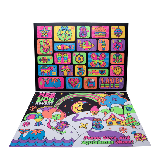 Nee Doh Squishmas Groovy Glob 2025 Fidget Toy Advent Calendar