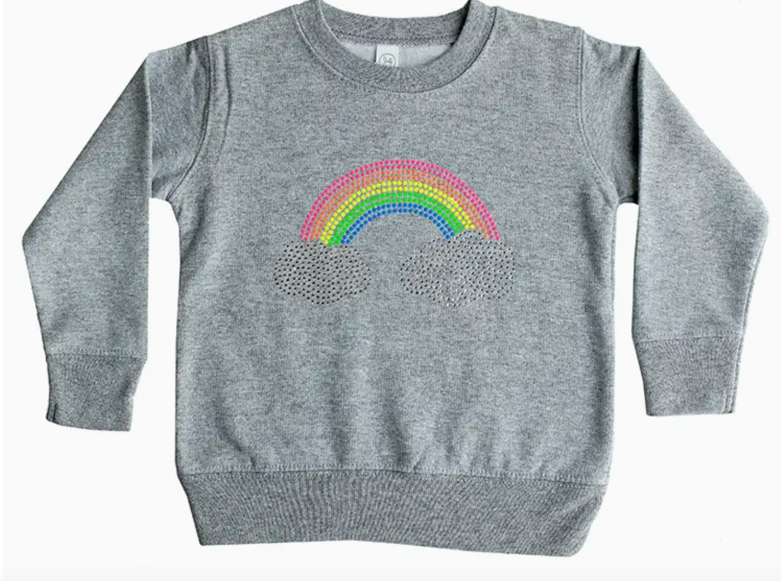 Neon Studded Rainbow Sweatshirt