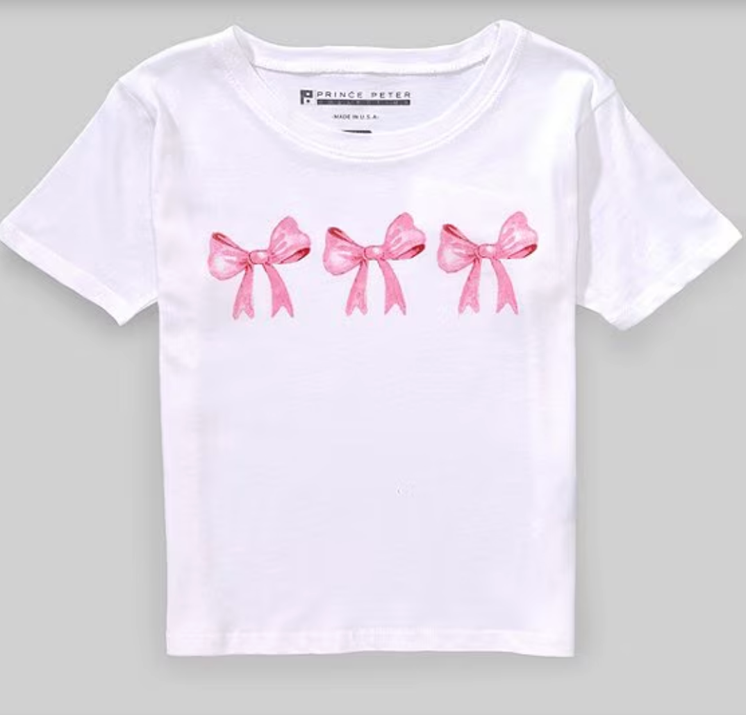 Prince Peter 3 Bows Crop Tee