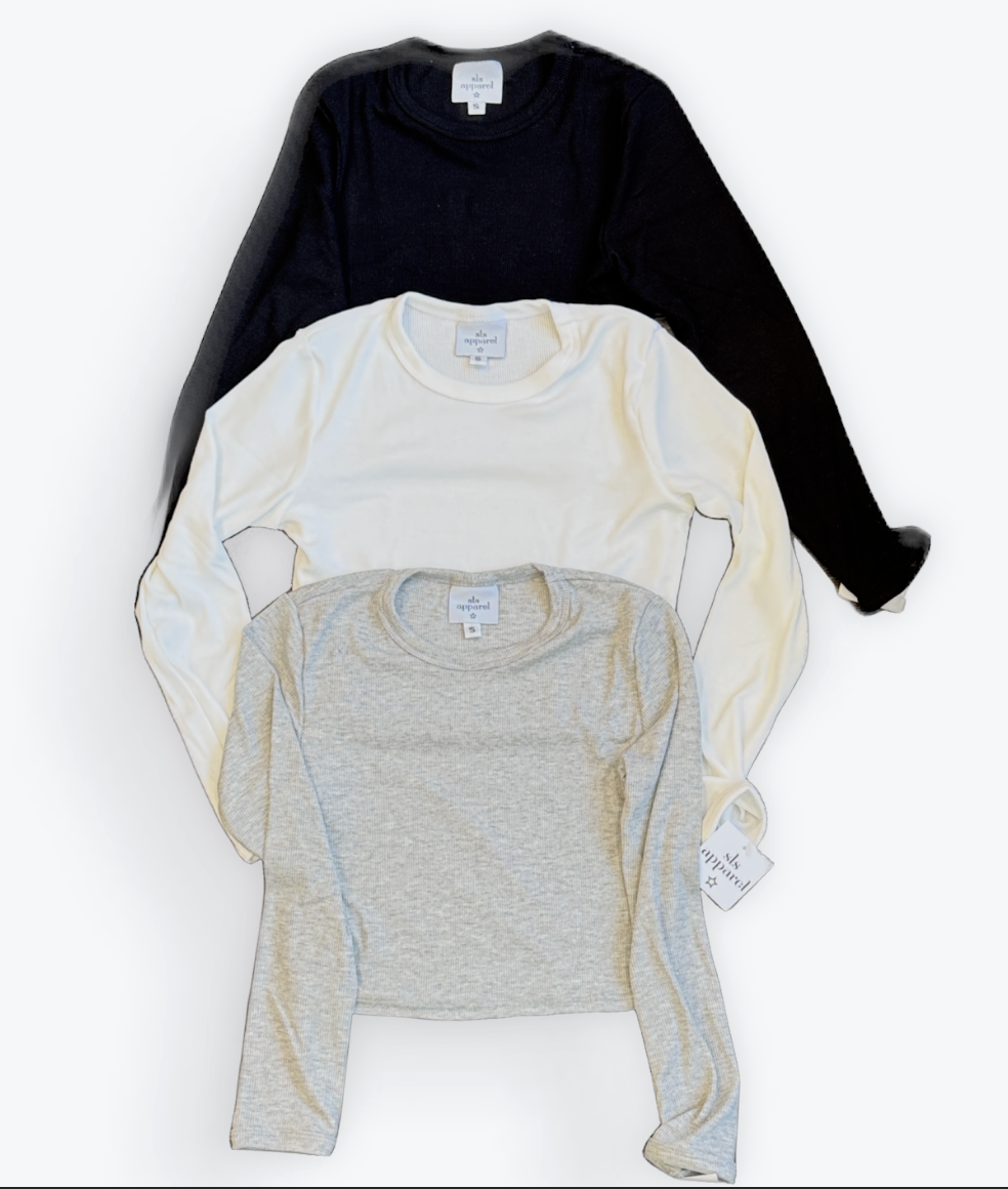 SLS L/S Ribbed Top