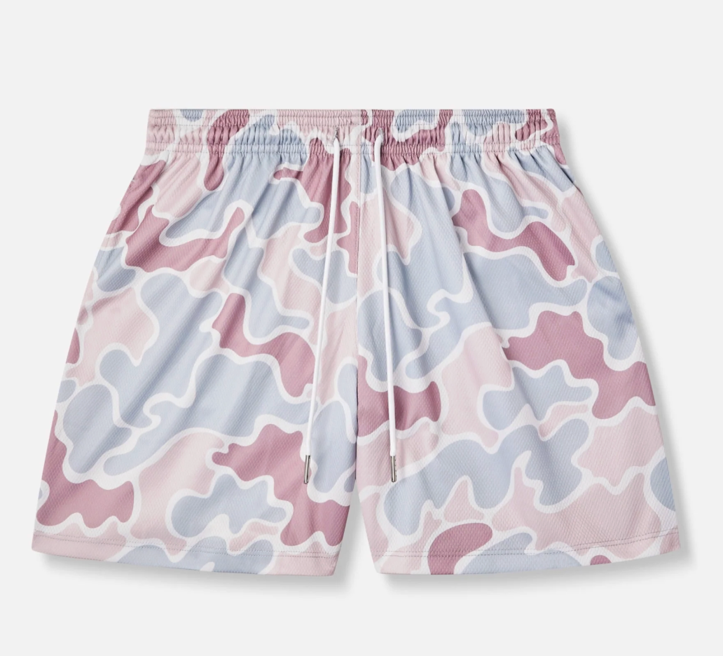 Drip Rose Camo Shorts