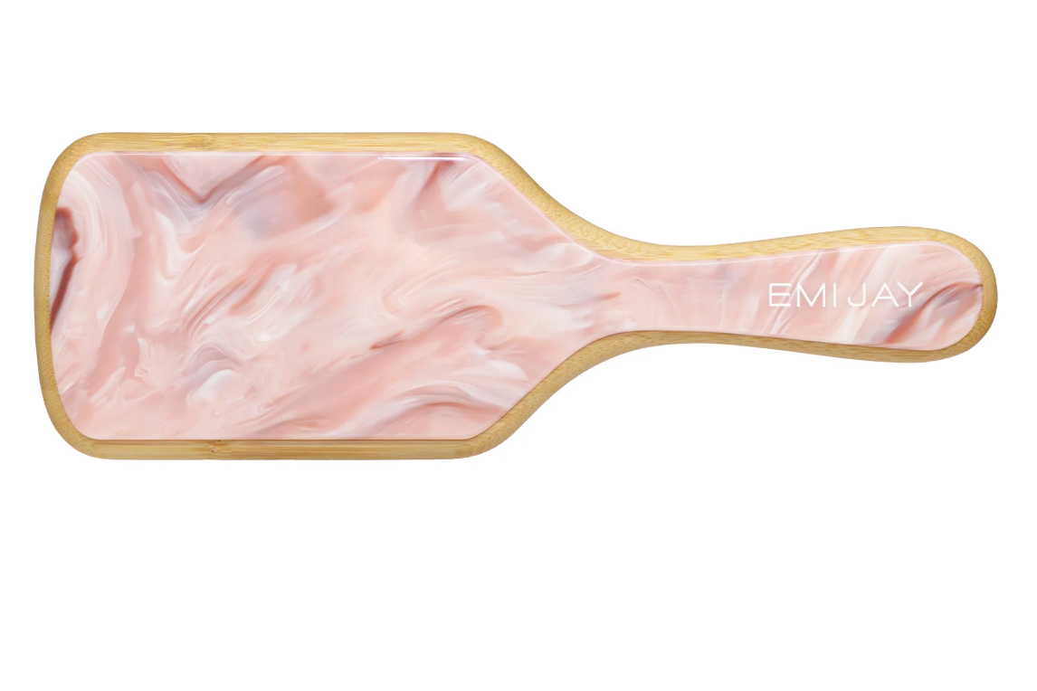 Emi Jay Bamboo Paddle Brush - Pink Chantilly